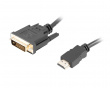 HDMI till DVI-D Dual Link Kabel (1.8 Meter)