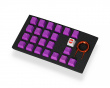 22-Key Gummi Double-shot Bakgrundsbelyst Keycap-set - Lila