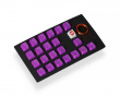 22-Key Gummi Double-shot Bakgrundsbelyst Keycap-set - Lila