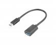 USB-A (Hona) till USB-C 3.1 (Hane) 15cm Adapter