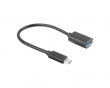 USB-A (Hona) till USB-C 3.1 (Hane) 15cm Adapter