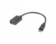 Micro USB (Hane) till USB-A (Hona) 2.0 15cm Adapter OTG
