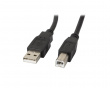 USB-A till USB-B 2.0 Kabel Svart (1.8 Meter)