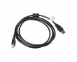 USB-A till USB-B 2.0 Kabel Svart (3 Meter)