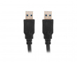 USB-A till USB-A 3.0 Kabel (h/h) Svart (0.5 Meter)