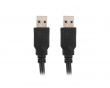 USB-A till USB-A 3.0 Kabel (h/h) Svart (1 Meter)