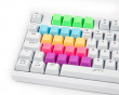 20-Key Blanka Gummi Keycap-set - Rainbow
