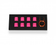 8-Key Gummi Double-shot Backlit Keycap Set - Neonrosa
