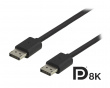 DisplayPort Kabel 8K Svart (1.5 meter)