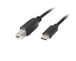 USB-C till USB-B 2.0 Kabel (3 Meter)
