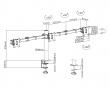 Bordsfäste för Datorskärm - 3 Skärmar