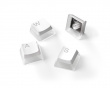 Prism PBT Double-shot Pudding Keycap Set Nordisk - Vit