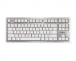 119 key PBT Dye Sublimated OEM Keycaps - White/Orange - ANSI