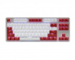 PBT Doubleshot Shine-through 114-Key Keycap Set - Red Alarm