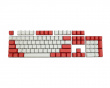 PBT Doubleshot Shine-through 114-Key Keycap Set - Red Alarm