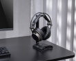 Premium RGB Headset Docking Station - Svart Hörlursstativ