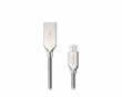 PRATI Laddningskabel Micro USB till USB-A 2.0 - Silver 1m