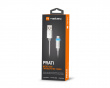 PRATI Laddningskabel Micro USB till USB-A 2.0 - Silver LED 1m