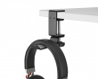 Clamp-On Headset Stand - Universell Hörlurshållare - Svart