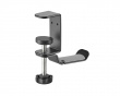 Clamp-On Headset Stand - Universell Hörlurshållare - Svart