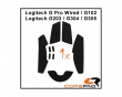 Soft Grips till Logitech G Pro Wired/G102/G203/G304/G305 Series - Orange