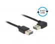 Easy USB 2.0 - USB-A (Hane) till USB-A (Hane) Vändbar USB-kabel - 1 Meter