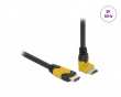 High Speed HDMI-kabel 2.1 Uppåtvinklad - Svart - 1m