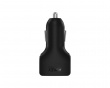 Car Charger CC-S3, 2xUSB-A, 24 W - Svart Billaddare