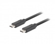 USB-C Kabel 3.1 Gen 2 (10GB/s) PD100W Svart - 1m