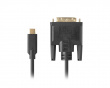USB-C till DVI-D Kabel Svart - 1.8m