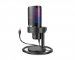 AMPLIGAME A9 USB Gaming Mikrofon RGB - Svart