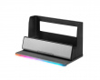 Skrivbordsställ med RGB - Skrivbord förvaring - Grå