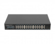 Nätverksswitch 24-portar, 1GB POE+/2X GB 2X SFP RACK 19” Gigabit Ethernet 250W