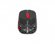 HSK Pro 4K Wireless Mouse - Fingertip Trådlös Gamingmus - Grå/Röd