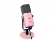 AMPLIGAME AM8 RGB USB/XLR Mikrofon - Dynamisk Mikrofon - Rosa