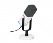 AMPLIGAME AM8 RGB USB/XLR Mikrofon - Dynamisk Mikrofon - Vit