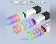 AMPLIGAME AM8 RGB USB/XLR Mikrofon - Dynamisk Mikrofon - Vit