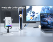 AMPLIGAME AM8 RGB USB/XLR Mikrofon - Dynamisk Mikrofon - Vit