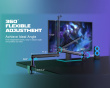 Low-Profile Boom Arm Stand - Svart Mikrofonarm