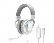 H6 USB 7.1 Gaming Headset RGB - Vit