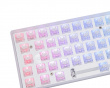 SNOWSTONE Base 65 Hotswap Gaming Tangentbord - ISO Nordic [White Flame]