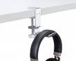 Clamp-On Headset Stand - Universell Hörlurshållare - Silver