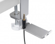 Clamp-On Headset Stand - Universell Hörlurshållare - Silver