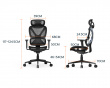 SpineX Pro Ergonomisk Kontorsstol - Svart