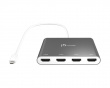 USB-C till 4-Port HDMI Multi-Monitor Adapter