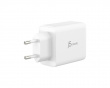 Wall Charger GaN, 65 W, 2x USB-C, 1x USB-A, 3-Port Charger - Väggladdare 