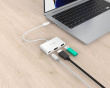 USB-C till HDMI 4K och USB Type-A med 90W Strömförsörjning - Vit