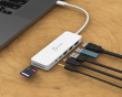 USB-C Multi-Port Hub med 60W Strömförsörjning - Vit