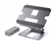 Justerbart Laptopställ i Aluminium med 4K USB-C Mini Dockningsstation