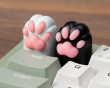 Kitty Paw Silicone Aluminum Alloy Artisan Keycap - Svart Kitty Paw Silicone Aluminum Alloy Artisan Keycap - Svart